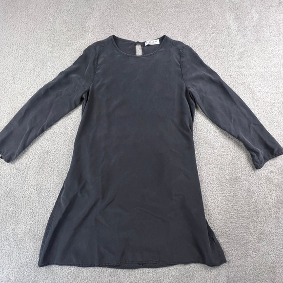 Everlane Dresses & Skirts - Everlane 100%‎ Silk Dress Womens XS Black Sandwashed Keyhole Back Minimalist